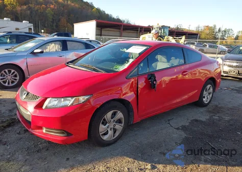 2013 Honda Civic Lx z USA, uszkodzony, nr VIN 2HGFG3B55DH522464